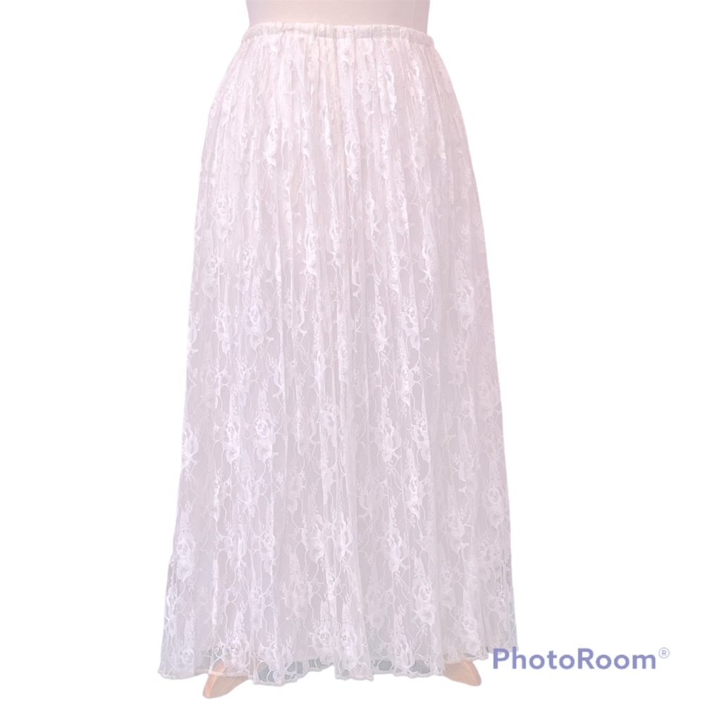 White Lace Skirt, OS
